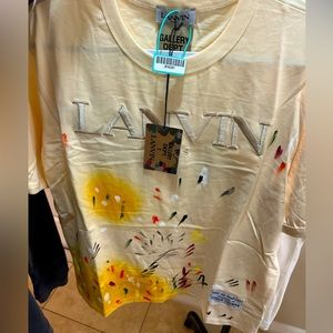 New authentic lanvin shirt tags included fast shipping message for size